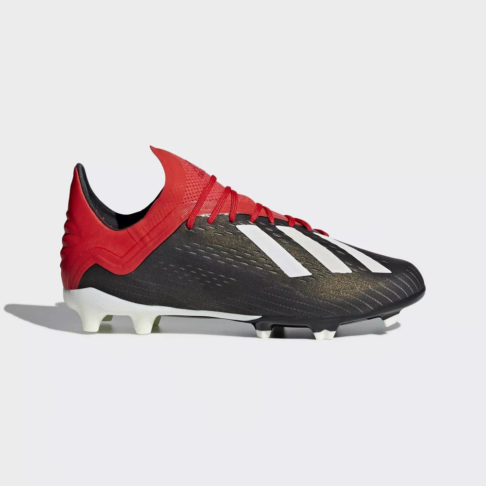 Adidas X 18.1 Firm Ground Tacos de Futbol Negros Para Niño (MX-96561)